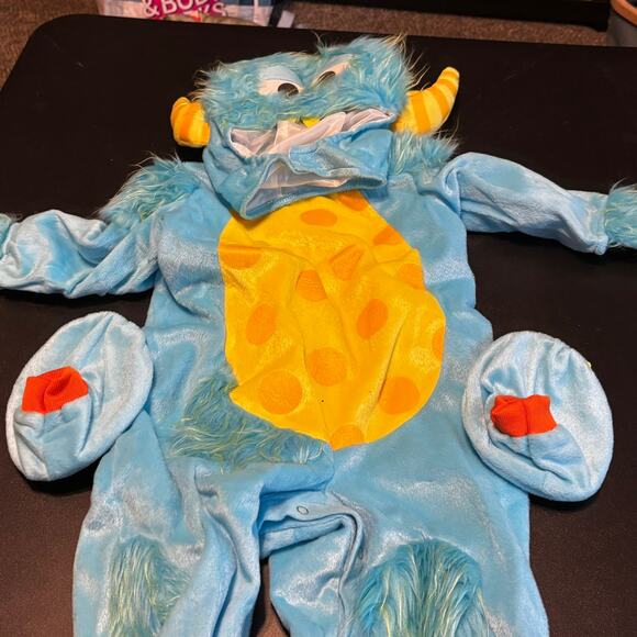 In Character Lil’ Monster Infant Costume 12-18M Baby Halloween Outfit Blue - Picture 2 of 6